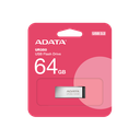 MEMORIA USB ADATA UR350 64GB 3.2 PLATA UR350-64G-RSR/BK 11M DE GARANATIA