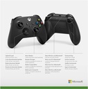 CONTROL XBOX SERIES INALAMBRICO CARBON BLACK COM/XBOX SERIES X/S XBOX ONE Y PC BLUETOOTH 1V8-00015 1AÑO DE GARANTIA