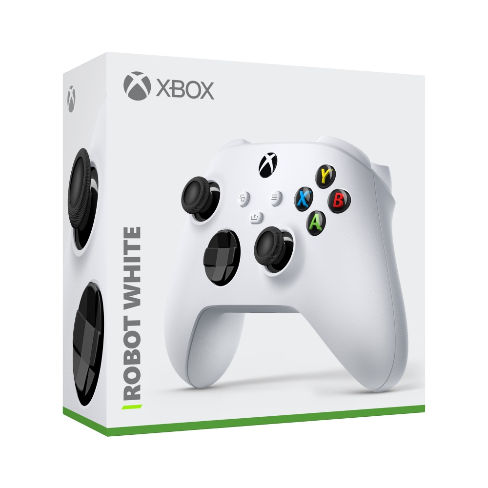 CONTROL XBOX SERIES INALAMBRICO ROBOT WHITE COM/XBOX SERIES X/S XBOX ONE Y PC BLUETOOTH QAS-00009 1AÑO DE GARANTIA