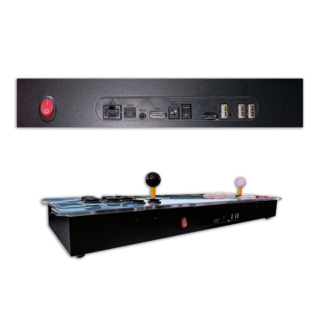 CONSOLA TABLERO AION 2P-M2 MARIO SUPER CON 6600 JUEGOS ARCADE 3D MULTIJUGADOR CONEXION HDMI VGA 3M DE GARANTIA