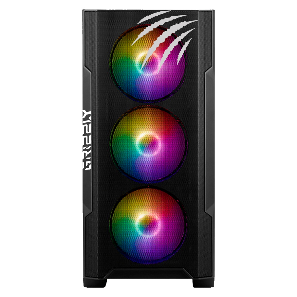 PC GAMER GRIZZLY INTEL CORE I5 12400F 4.4GHZ RTX3060 16GB NV2 1 TB WIFI BT PG-068 UN AÑO DE GARANTIA
