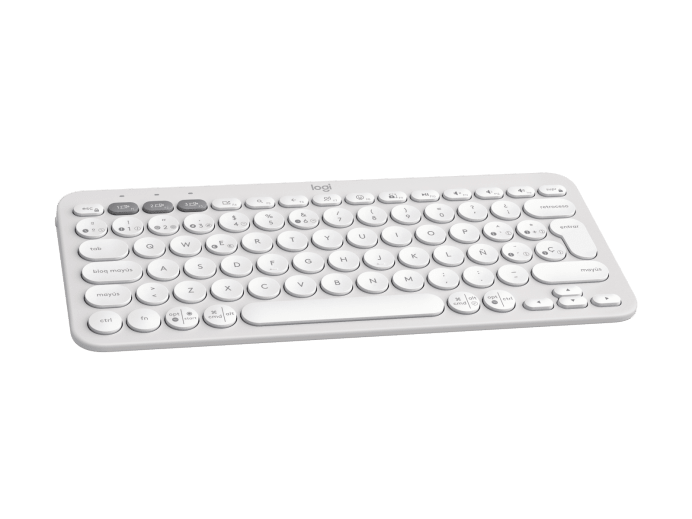 TECLADO LOGITECH MECANICO PEBBLE KEYS 2 K380S BLANCO BLUETOOTH 920-011784 11M DE GARANTIA