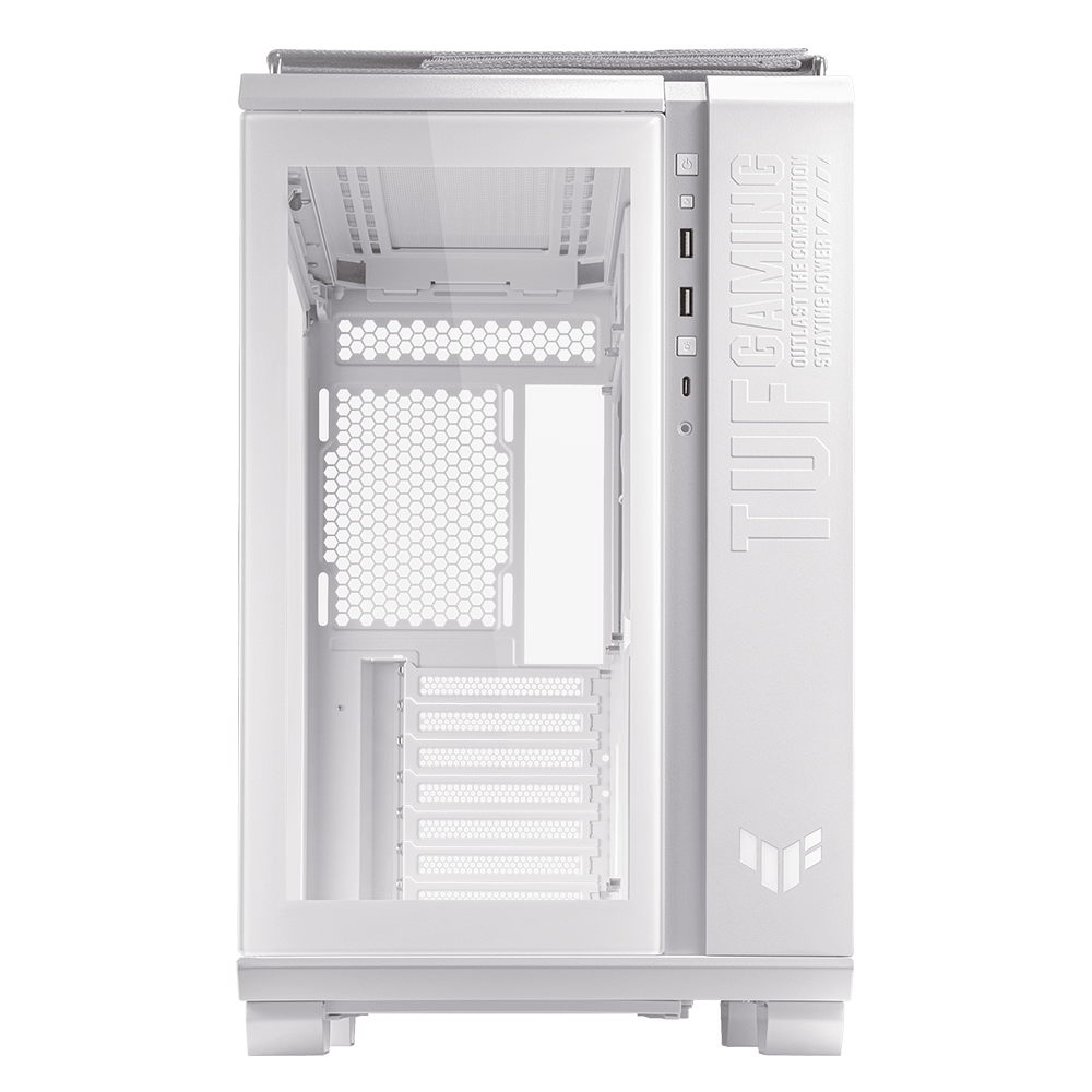 GABINETE ASUS TUF GAMING GT502 MIDTOWER ATX WHITE CRISTAL TEMPLADO 90DC0093-B08000 SIN GARANTIA