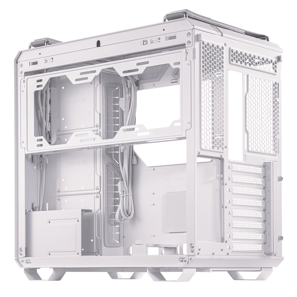 GABINETE ASUS TUF GAMING GT502 MIDTOWER ATX WHITE CRISTAL TEMPLADO 90DC0093-B08000 SIN GARANTIA