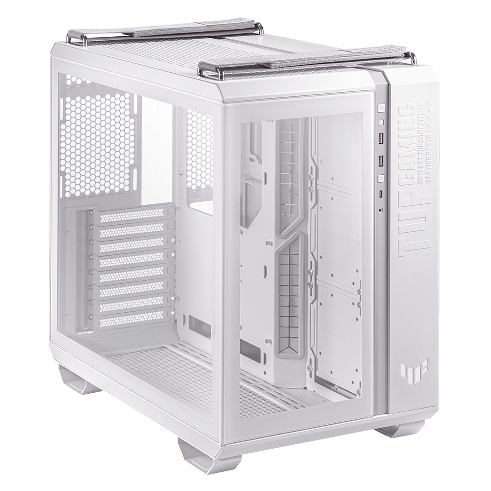 GABINETE ASUS TUF GAMING GT502 MIDTOWER ATX WHITE CRISTAL TEMPLADO 90DC0093-B08000 SIN GARANTIA