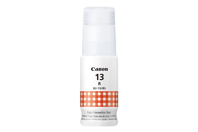 TINTA CANON GI-13R ROJO 70ML COM/PIXMA G510 PIXMA G610 4713C001 SIN GARANTIA