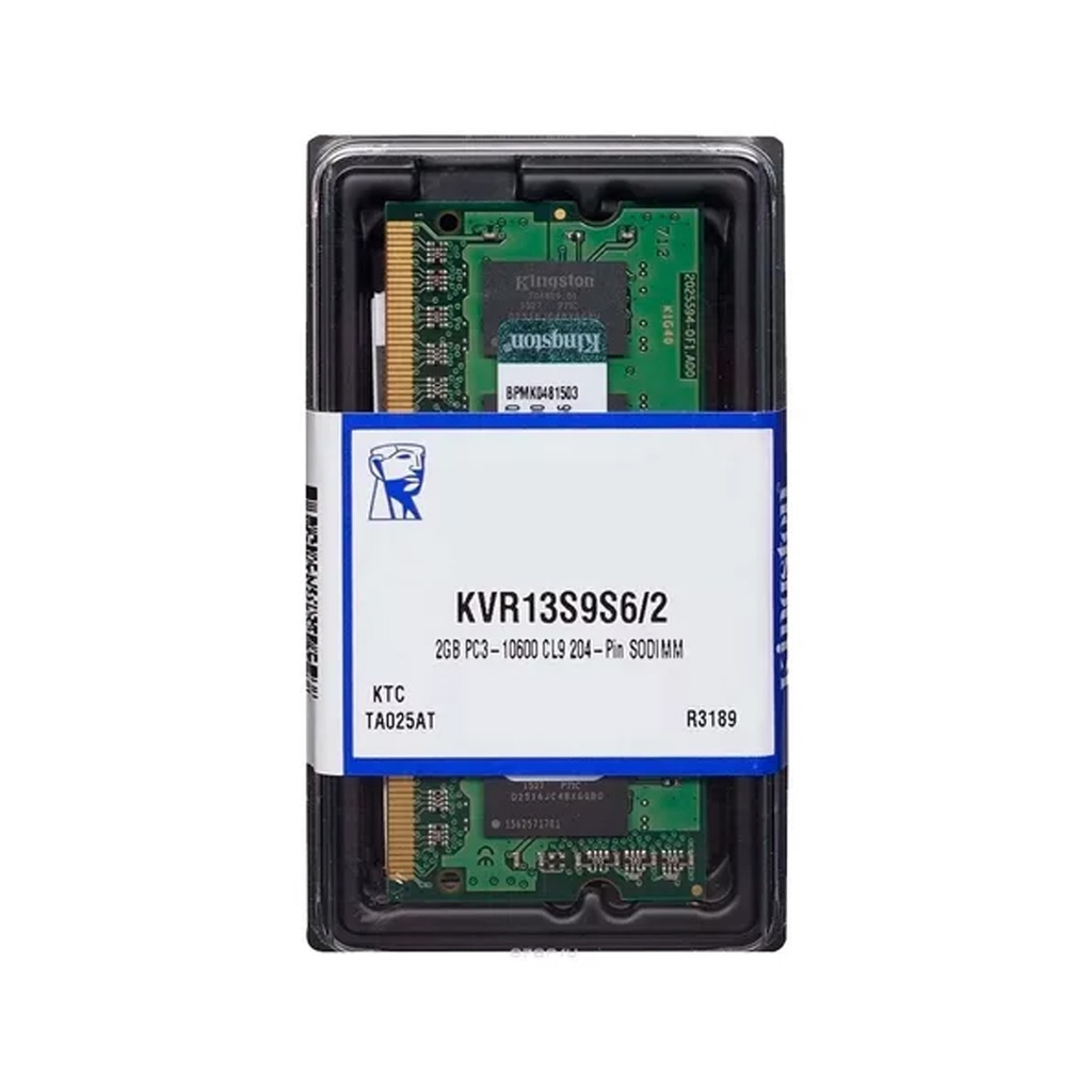 REMATE RAM KINGSTON KVR SODDR4 LAP 2GB 1333 KVR13S9S6/2 1M DE GARANTIA