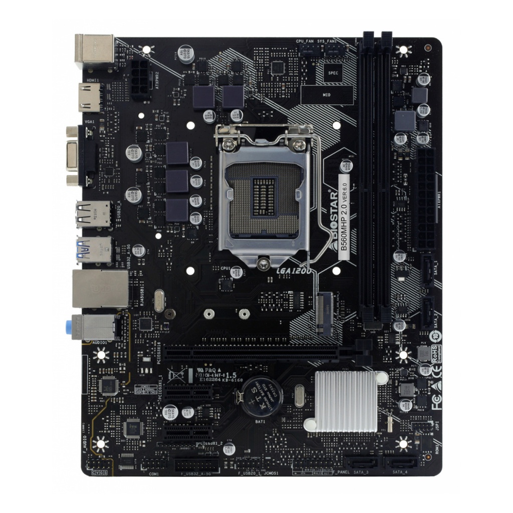 MB BIOSTAR B560MHP 1200 DDR4 MATX HDMI 11M DE GARANTIA