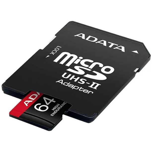 MEMORIA MICRO SD ADATA XC HC 64GB CLASE 10 UHS-I U3 V30S U3 A2 CLASE 10 ROJA AUSDX64GUI3V30SHA2RA 11M DE GARANTIA