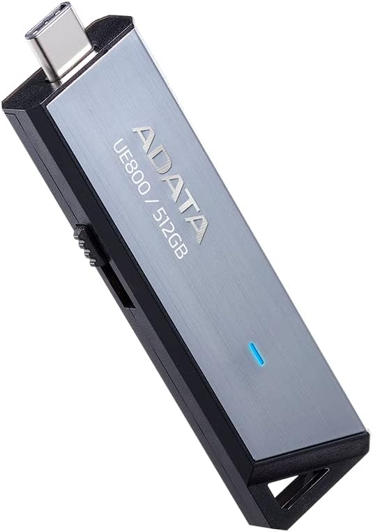 MEMORIA USB ADATA UE800 128GB USBC3.2 PLATA AELI-UE800-128G-CSG 11M DE GARANTIA
