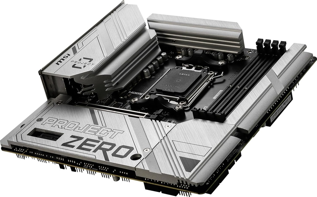 MB MSI B650M PROJECT ZERO AMD DDR5 256GB M-ATX WIFI HDMI DP AM5 B650M PROJECT ZERO 12M DE GARANTIA