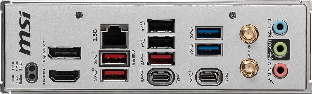 MB MSI B650M PROJECT ZERO AMD DDR5 256GB M-ATX WIFI HDMI DP AM5 B650M PROJECT ZERO 12M DE GARANTIA
