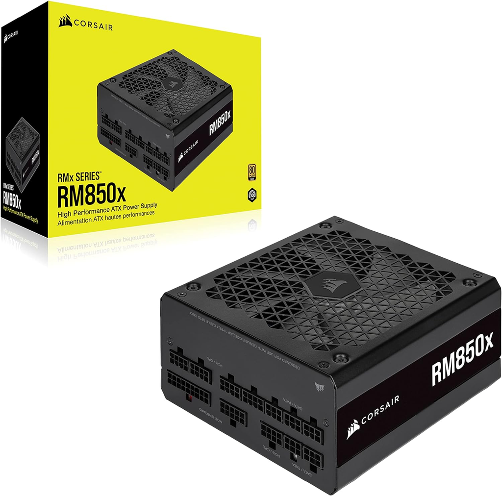 FUENTE CORSAIR RM850X 850W REF 80PLUS GOLD MODULAR CP-9020200-NA/RF 3M DE GARANTIA
