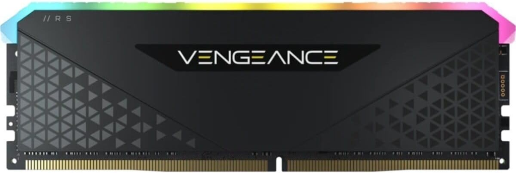 RAM CORSAIR DDR4 VENGEANCE 16GB 3200 NEGRO RGB CMG16GX4M1E3200C16 1AÑO DE GARANTIA