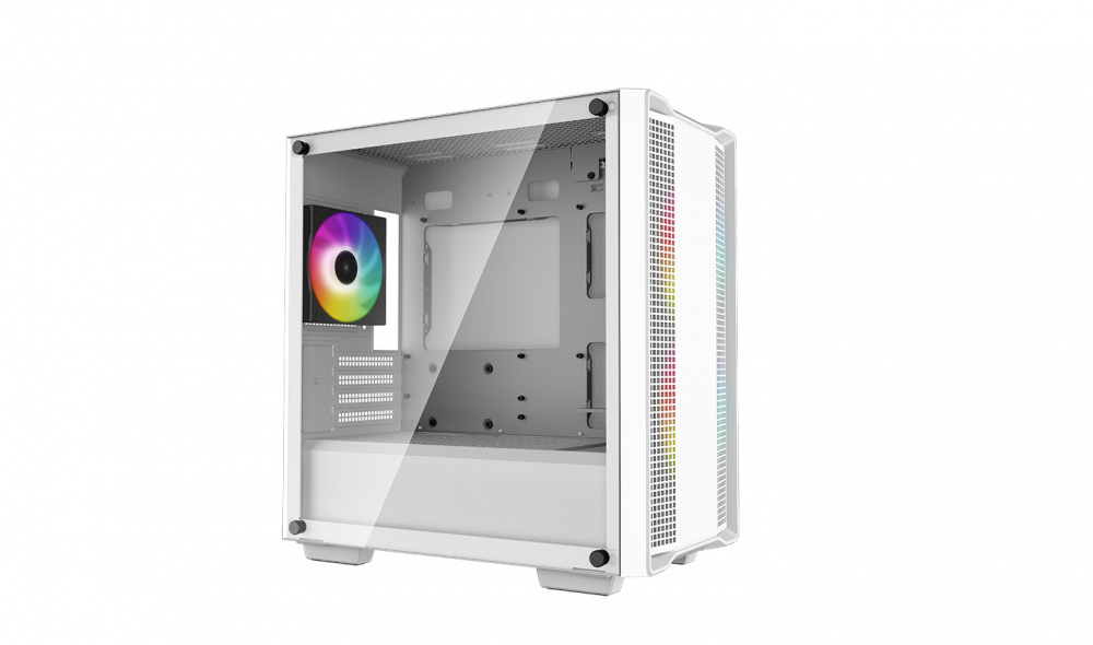 GABINETE DEEPCOOL CC360 BLANCO MATX ARGB S/FUENTE CRISTAL R-CC360-WHAPM3-G-1 11M DE GARANTIA