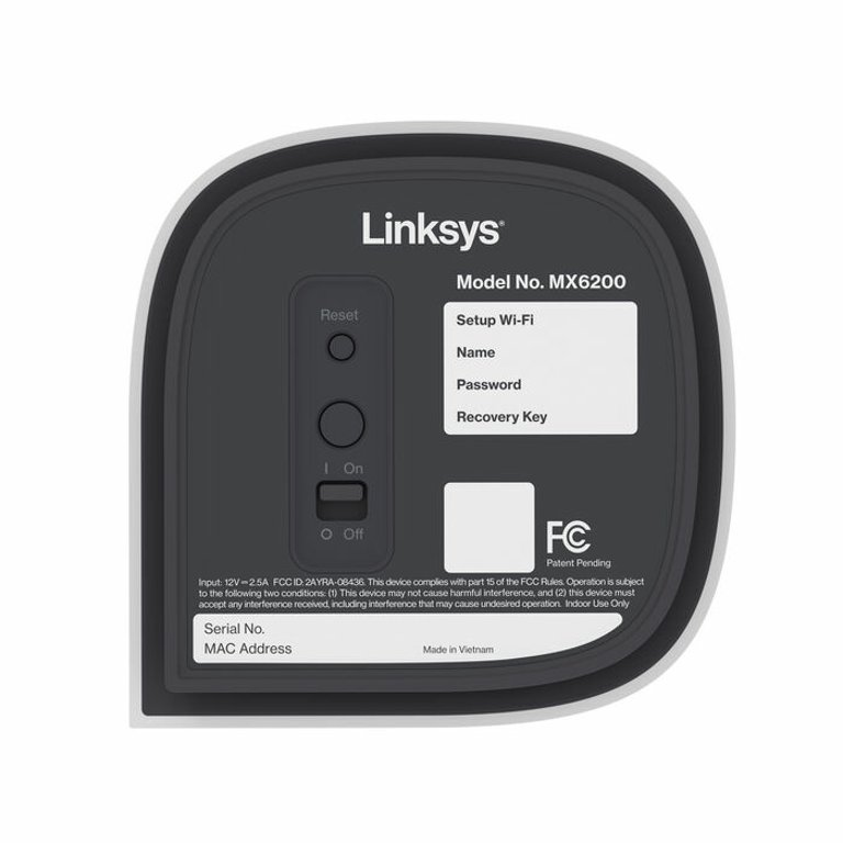 ROUTER LINKSYS VELOP PRO 6E TRI-BAND 2400MBITS 2.4G/5/6 MESH MX6202 2PACK 11M DE GARANTIA