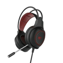 DIADEMA HAVIT GAMENOTE NEGRO/ROJO 3.5MM H2239D 1M DE GARANTIA