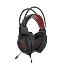 DIADEMA HAVIT GAMENOTE NEGRO/ROJO 3.5MM H2239D 1M DE GARANTIA