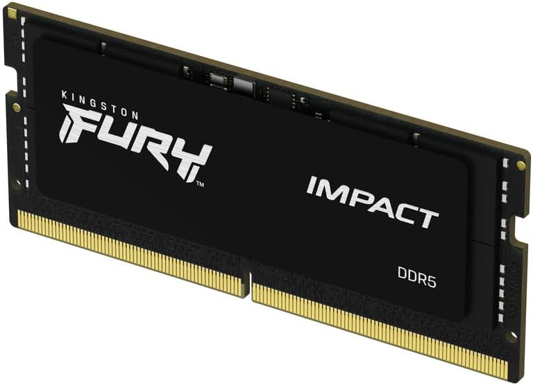 RAM KINGSTON FURY IMPACT SODDR5 32GB 4800 NEGRO KF548S38IB-32 1AÑO DE GARANTIA