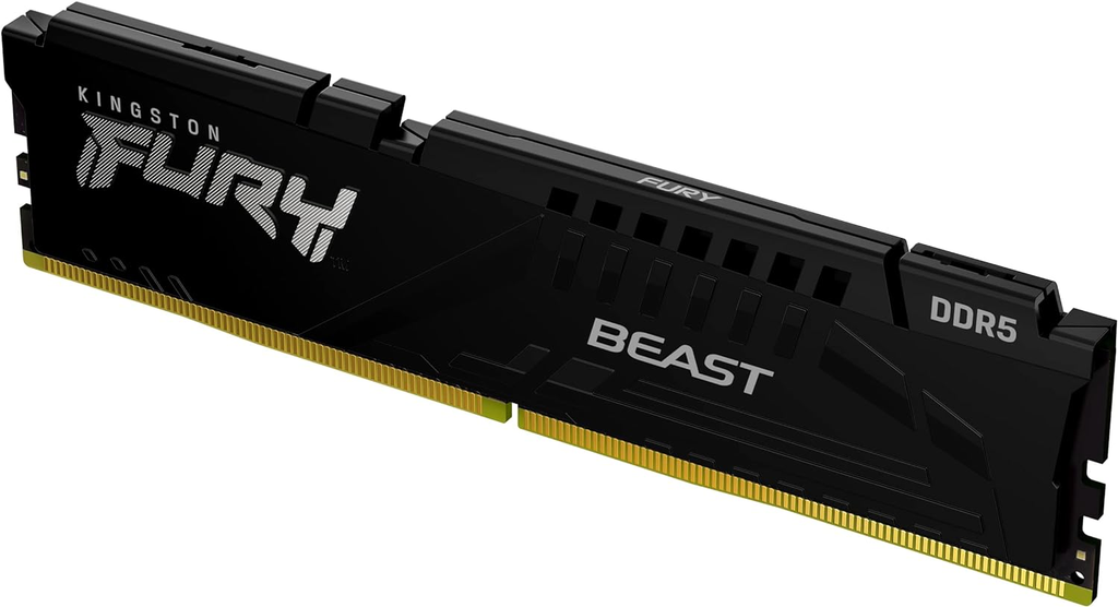 RAM KINGSTON FURY BEAST DDR5 32GB 5200 NEGRO KF552C40BB-32 1 AÑO DE GARANTIA