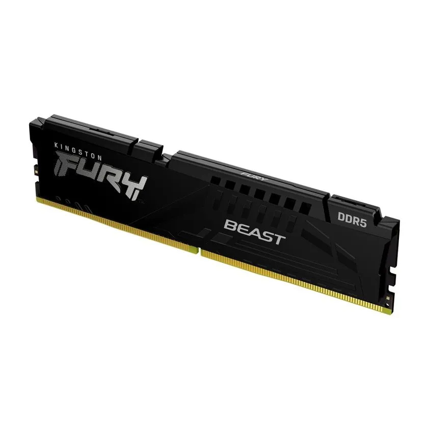 RAM KINGSTON FURY BEAST DDR5 32GB 5600 NEGRO KF556C40BB-32 1 AÑO DE GARANTIA