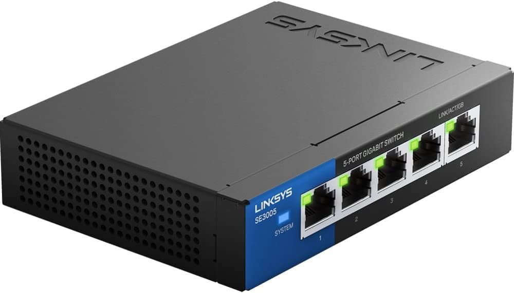 SWITCH LINKSYS SE3005 5 PUERTOS GIGABIT 1000MBPS SE3005 11M GARANTIA