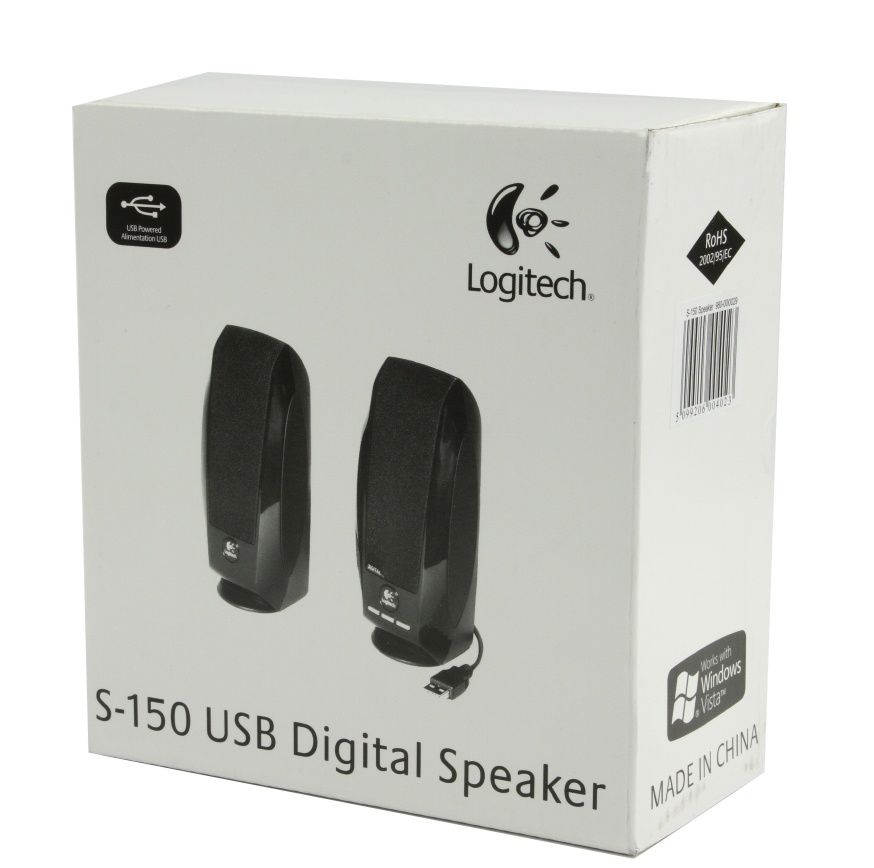 CAJA ABIERTA BOCINA LOGITECH S150 1.2W NEGRO 980-001004 11M DE GARANTIA