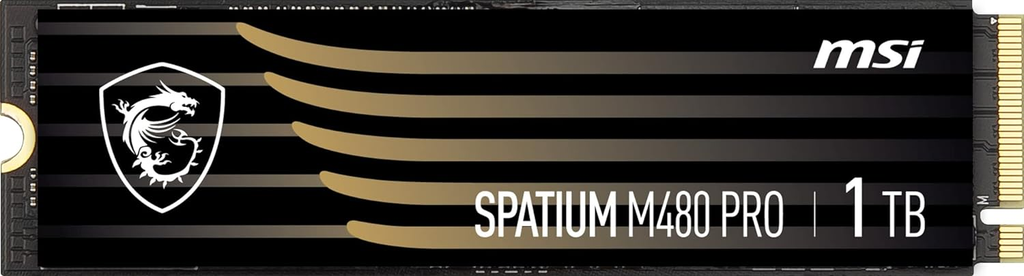SSD MSI SPATIUM M480 PRO 1TB M2 PCIEX 7400/7000MBs SPATIUM M480 PRO PCIe 4.0 NVMe M.2 1TB 11M DE GARANTIA