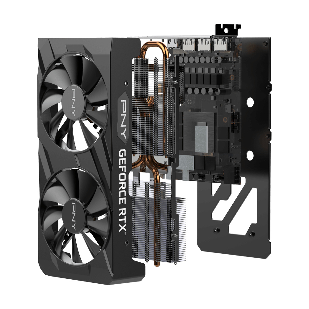 TVIDEO PNY RTX3050 8GB GDDR6 128-BIT DUAL FAN VCG30508DFBPB1 1AÑO DE GARANTIA