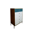 COMODA VERTICAL JOY SOFT/OFF WHITE/TURQUESA 1M DE GARANTIA