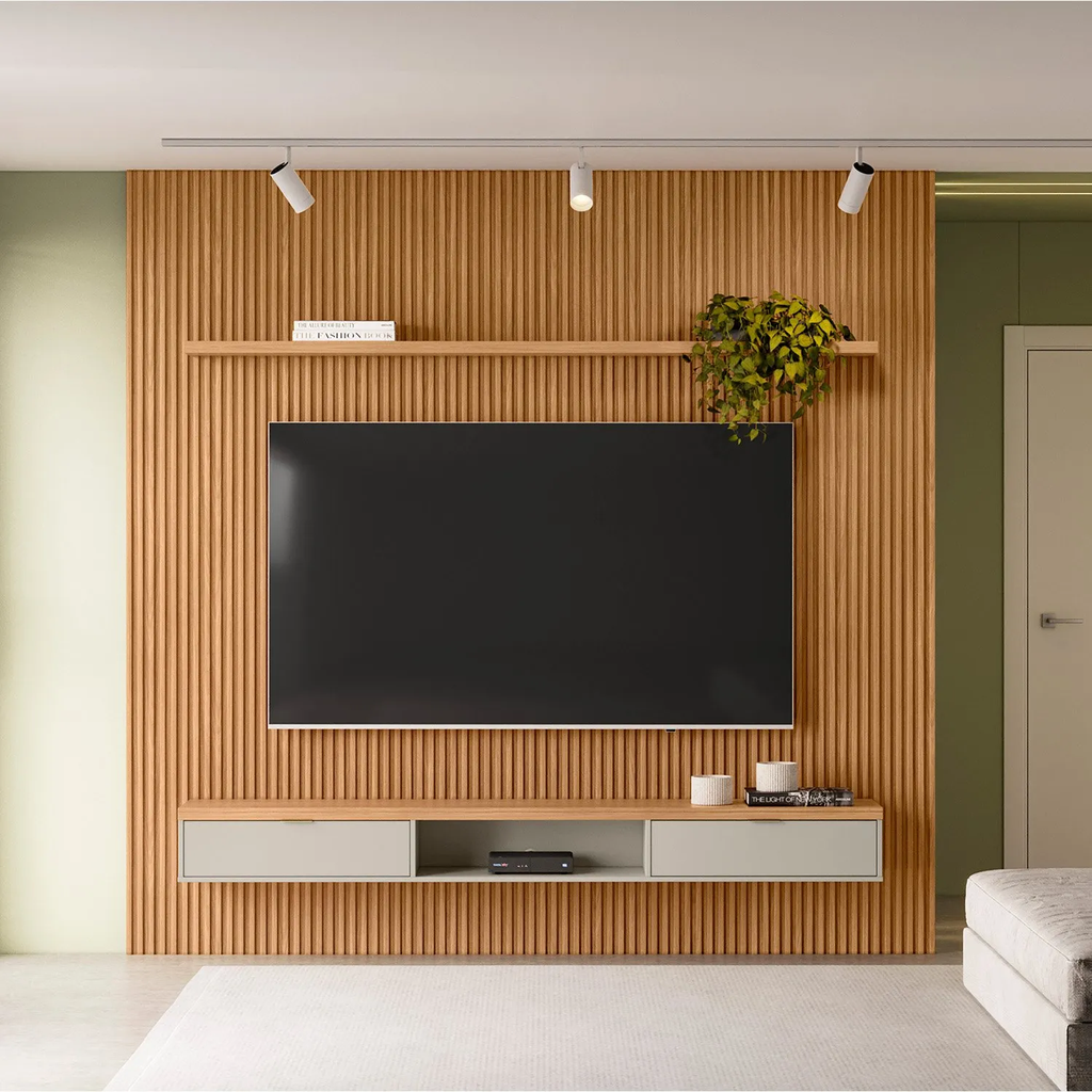 PANEL PARA TV BOLERO ROVERE NATURALE 1M DE GARANTIA
