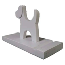 SOPORTE DE MADERA PARA CELULAR PERRITO BLANCO SIN GARANTIA