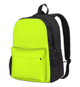 MOCHILA CON DIVICIONES COLOR VERDE/NEGRO SIN GARANTIA