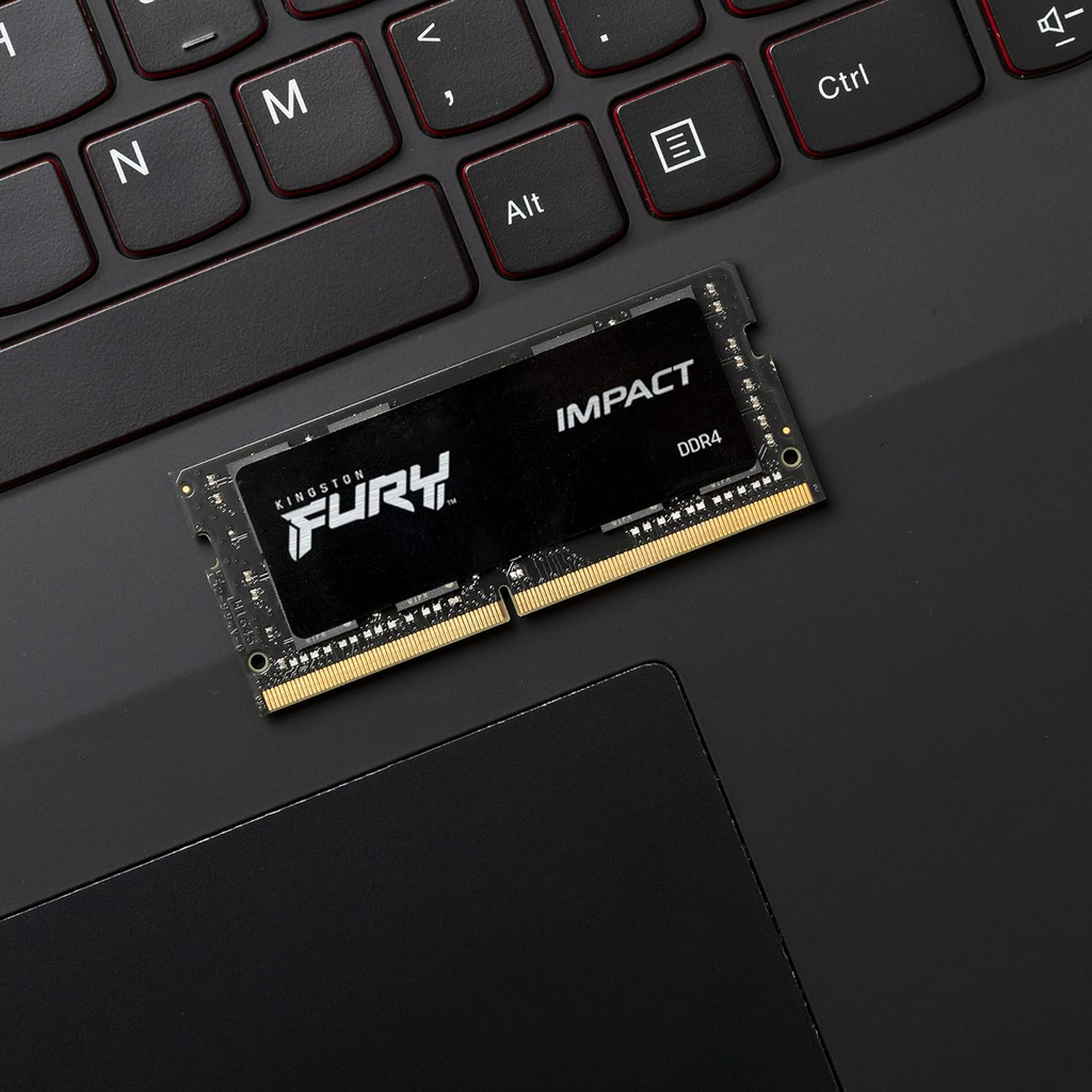 RAM KINGSTON FURY IMPACT SODDR4 LAP 8GB 2666 NEGRO KF426S15IB/8 1AÑO DE GARANTIA