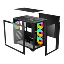 GABINETE BALAM RUSH TANK PRO GM930 NEGRO ATX RGBVENTS CRISTAL S/FUENTE BR-935944 11M DE GARANTIA