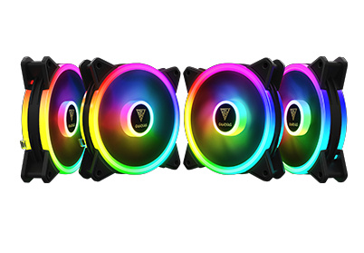 VENTILADOR GAMDIAS AEOLUS M2 4X120 NEGRO RGB GD-AEOLUS M2-1204R 3M DE GARANTIA