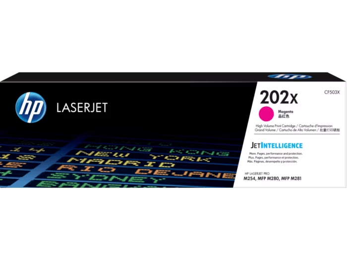 TONER HP 202X MAGENTA COM/HP M254/M280 MFP/M281 MFP CF503X SIN GARANTIA