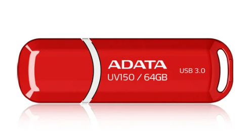 MEMORIA USB 64GB UV150 ROJO 3.2 AUV150-64G-RRD 11M DE GARANTIA