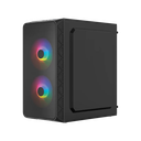 GABINETE ACTECK DOOM PRO CRYSTAL GI730 NEGRO M-ATX 600W 3XFAN FRGB CRISTAL AC-939225 6M DE GARANTIA