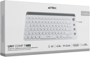TECLADO ACTECK WIFI UNY COMP TI685 BLANCO BLUETOOTH AC-934190 3M DE GARANTIA