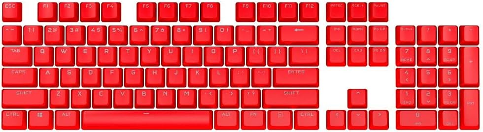 KIT DE TECLAS PBT DOUBLE-SHOT PRO CORSAIR ROJO CH-9911020-NA SIN GARANTIA