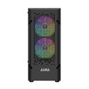 GABINETE GAMDIAS AURA GC7 ARGB NEGRO ATX S/FUENTE CRISTAL GD-AURA GC7 ARGB 11M DE GARANTIA