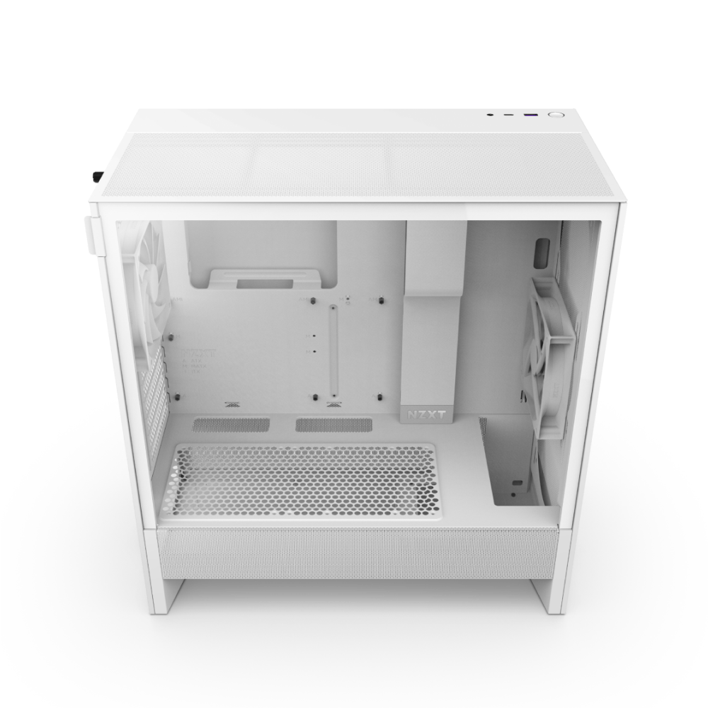 GABINETE NZXT H5 FLOW EDITION BLANCO ATX S/FUENTE CRISTAL CC-H52FW-01 1AÑO DE GARANTIA