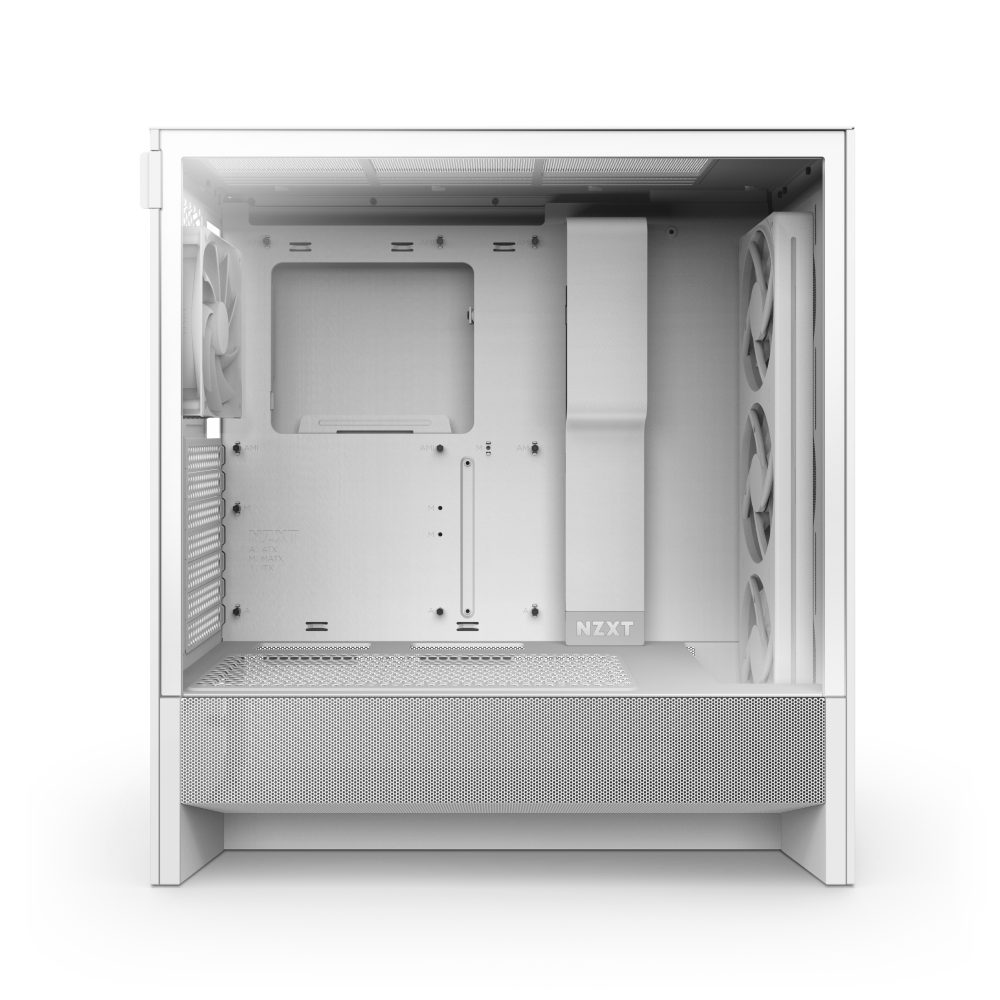 GABINETE NZXT H5 FLOW RGB EDITION BLANCO ATX S/FUENTE CRISTAL CC-H52FW-R1 1AÑO DE GARANTIA
