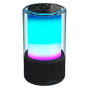 BOCINA ACTECK GLEE PURE AP70 NEGRO BLUETOOTH 5.2 3.5MM USB-C ILUMINACION LED ELITE SERIES AC-936385 03M DE GARANTIA