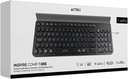 TECLADO ACTECK WIFI INSPIRE COMP TI695 NEGRO BLUETOOTH MULTIDISPOSITIVO AC-934206 3M DE GARANTIA