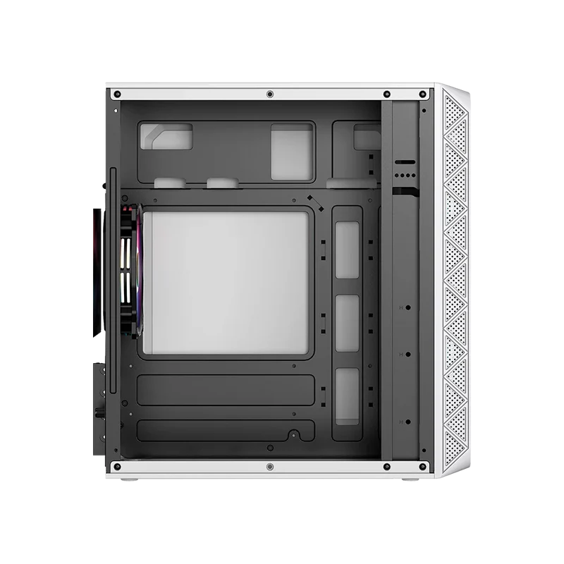 GABINETE ACTECK DOOM PRO CRYSTAL GI730 BLANCO M-ATX 600W 3XFAN FRGB CRISTAL AC-939232 6M DE GARANTIAc