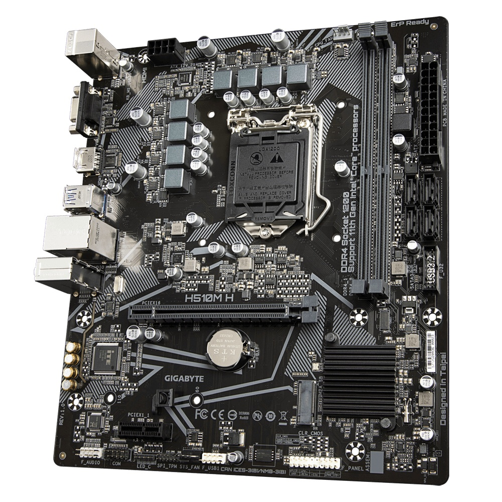 MB GIGABYTE H510M H INTEL GEN 10-11 DDR4 64GB M-ATX H510M H 11M DE GARNTIA