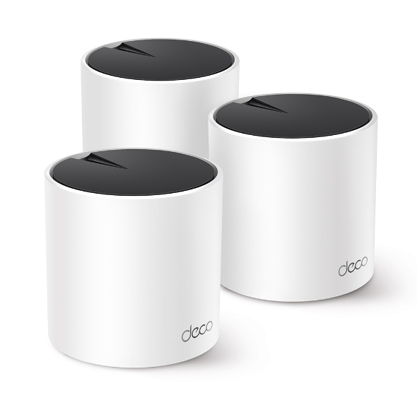 ROUTER TPLINK MESH DECO X55(3 PACK) WIFI 6 DUAL BAND AX300 1AÑO DE GARANTIA