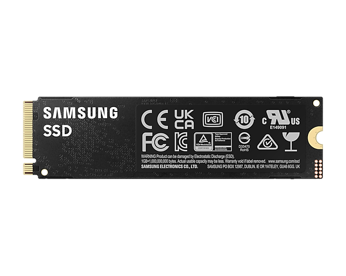 SSD SAMSUNG 990 PRO 4TB NEGRO M.2 PCIE 4.0 2280 NVME MZ V9P4T0 11M DE GARANTIA SuperMex Digital